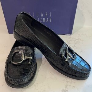 Stuart Weitzman Croc Loafer